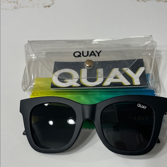 Quay Australia After Hours Polarized Sunglasses in Matte Black